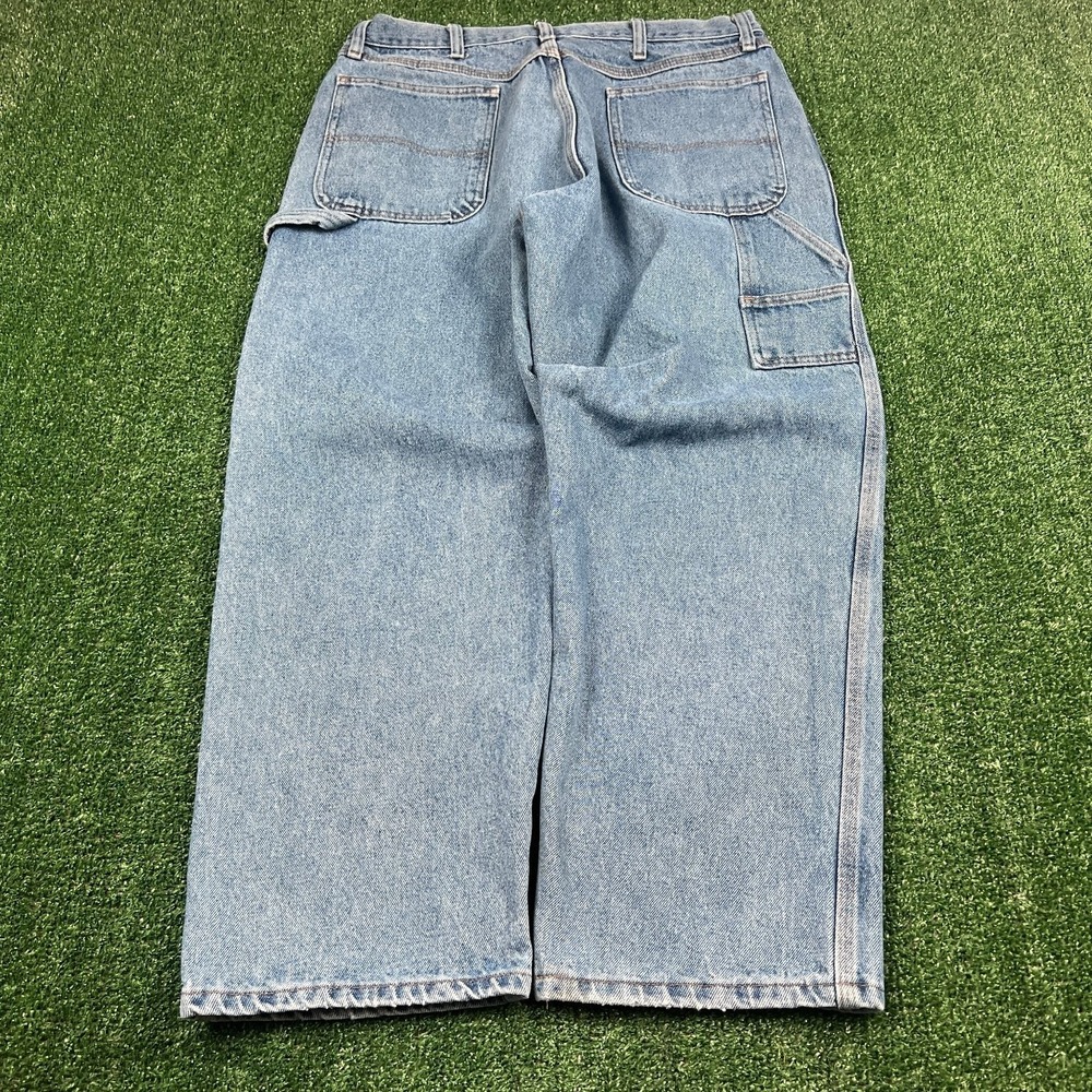 Vintage Rustler Carpenter Jeans Men's 34x29" Workwear Utility Straight Leg Y2K